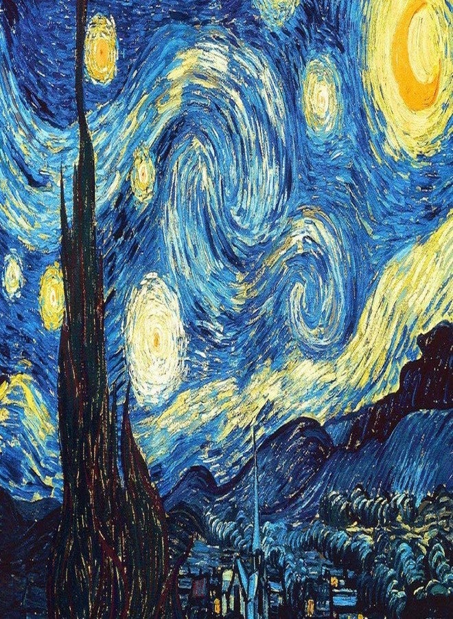 iDream 5D Diamond Painting Kit - Van Gogh Starry Night, Rhinestone Art Canvas (30x40 cm), DIY Home Décor Craft, Sparkling Mosaic for Relaxation & Creativity - Image 1